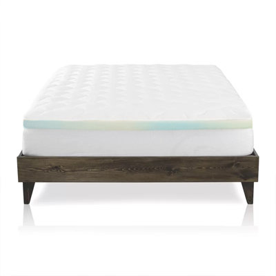 Surmatelas en mousse viscoélastique et duvet synthétique 3 po