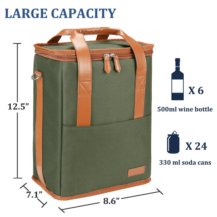 Bottle Can Carrier Tote Insulated Baby Bottle Cooler Bag Beer