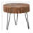 Guidan Reclaimed Acacia Wood End Table, Antique Brown