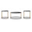 Table Hannerly (ensemble de 3)