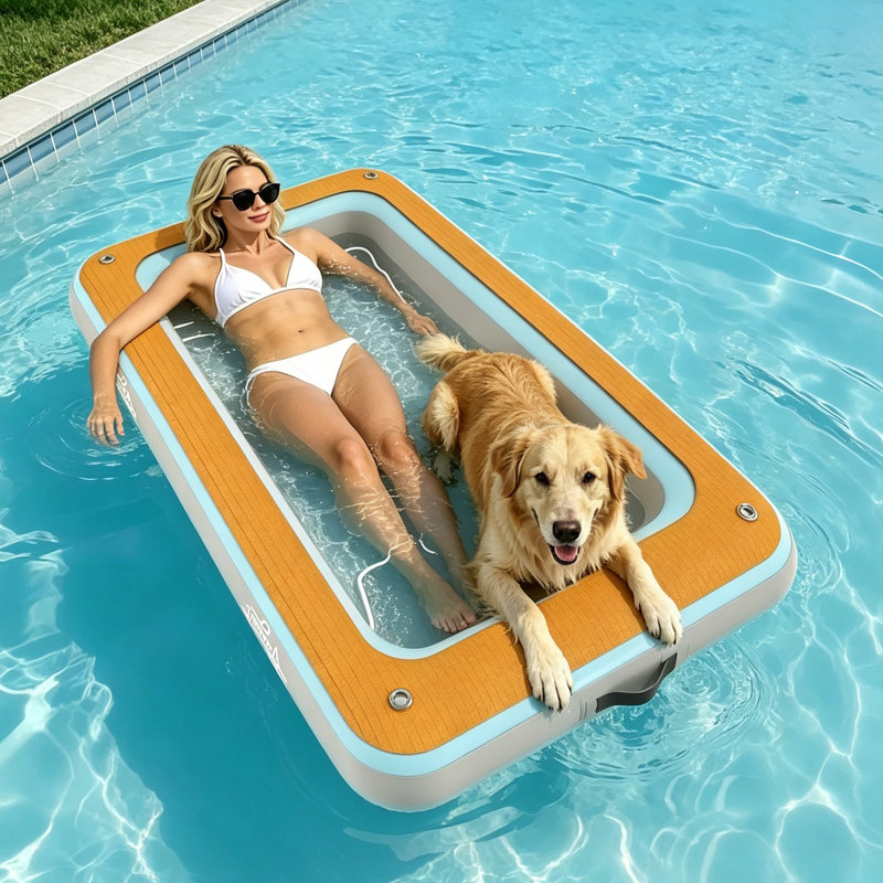 Flotteur pour chien 59 po x 39 po pour petits et grands chiens