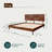 Rhombus Solid Rubber Wood Bed Frame with Geometric Headboard-1219603619-1219603613