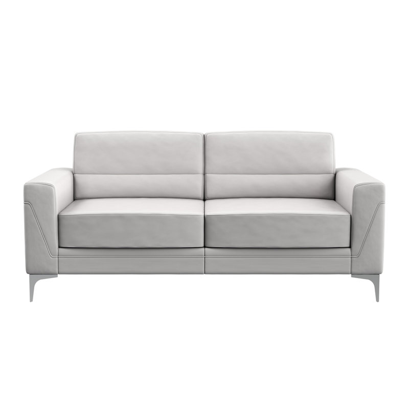 Causeuse à accoudoirs carrés Tanyeli, 35 po x 75 po x 35 po