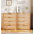 4 Drawer Dresser For Bedroom, Rattan Chest Of Dressers, Modern Wood Tall Dresser With Power Outlets, Drawer Organizer Unit With Metal Handle For Living Room Closet Hallway Entryway-745017472