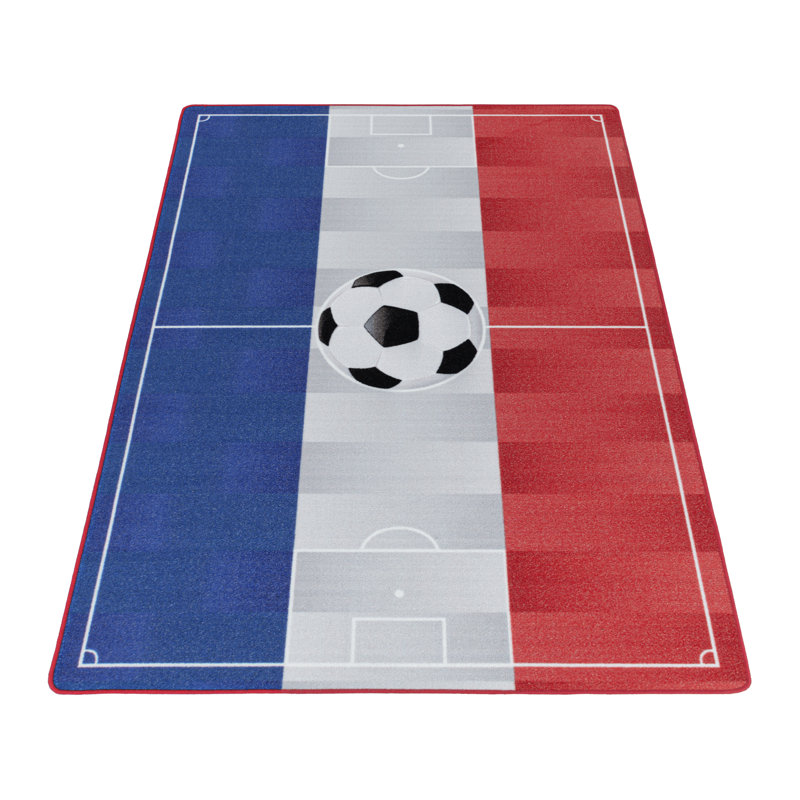 Gillies Flatweave Red/Blue Rug, Rectangle 120 x 170cm