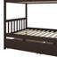 Lit superposé simple au-dessus de simple avec tiroirs doubles, configuration de lit simple transformable-1084814374