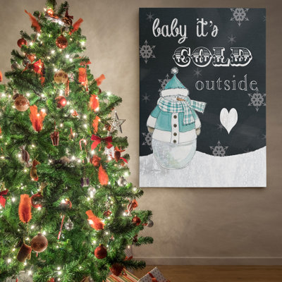 «Baby It's Cold dehors», reproduction sur toile tendue
