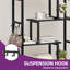 170cm H x 80cm W Metal Geometric Bookcase