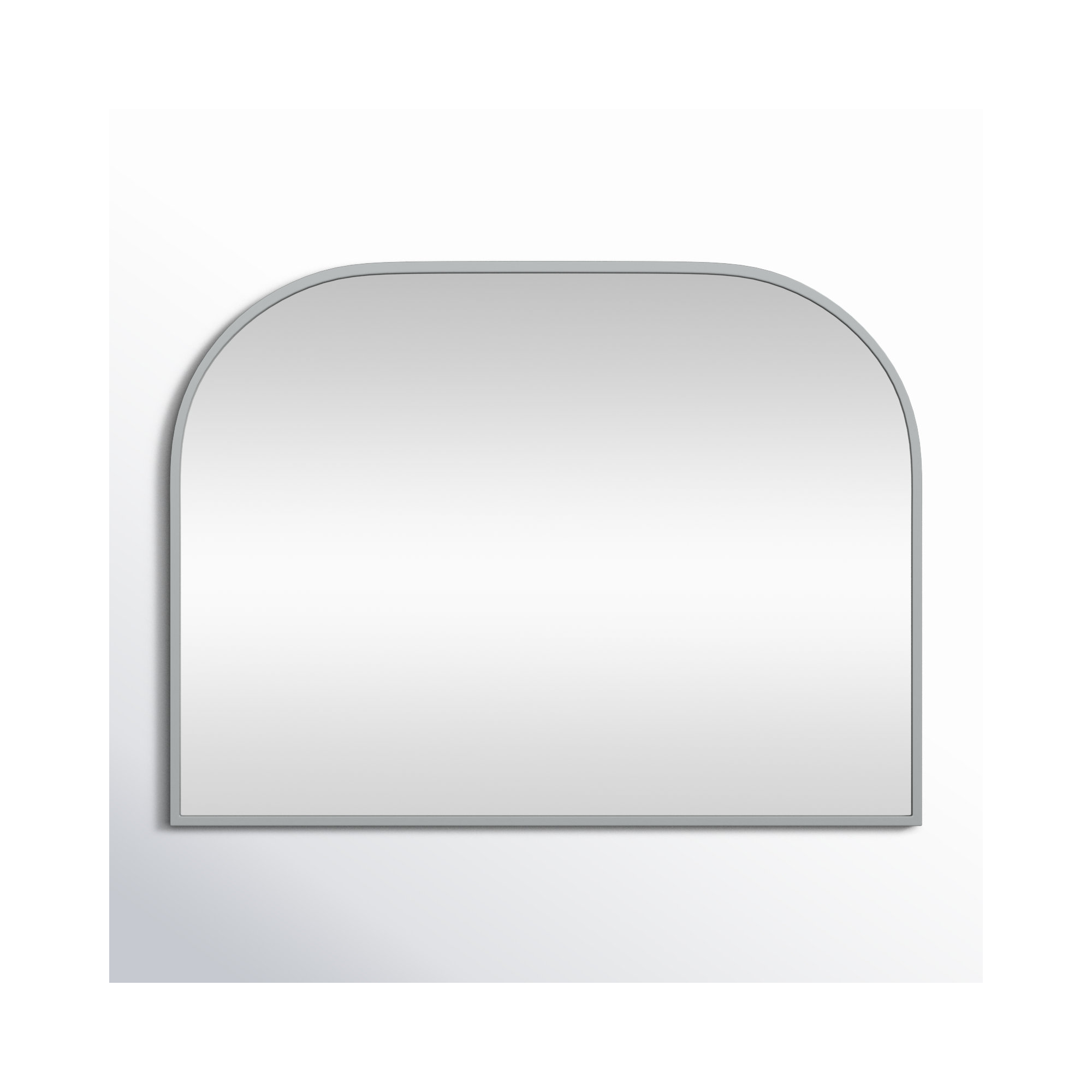 Sabine Metal Wide Arch Wall Mirror, 30" x 40", Silver