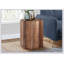 Table d'appoint fabriquée à la main en métal cuivré avec une conception festonnée, pour les petits espaces et une utilisation polyvalente dans le salon ou la chambre à coucher.-623222339