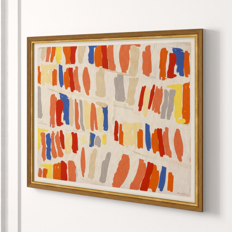 Library, Warm Tones Framed Acrylic Painting Print by Dana Gibson