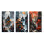 «Moonset And Japonese Maple Tree», 3 pièces sur toile-261027057-261027070