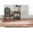 Crittenden Modern Abstract Rust and Blue Area Rug with Short Fringe-26348564