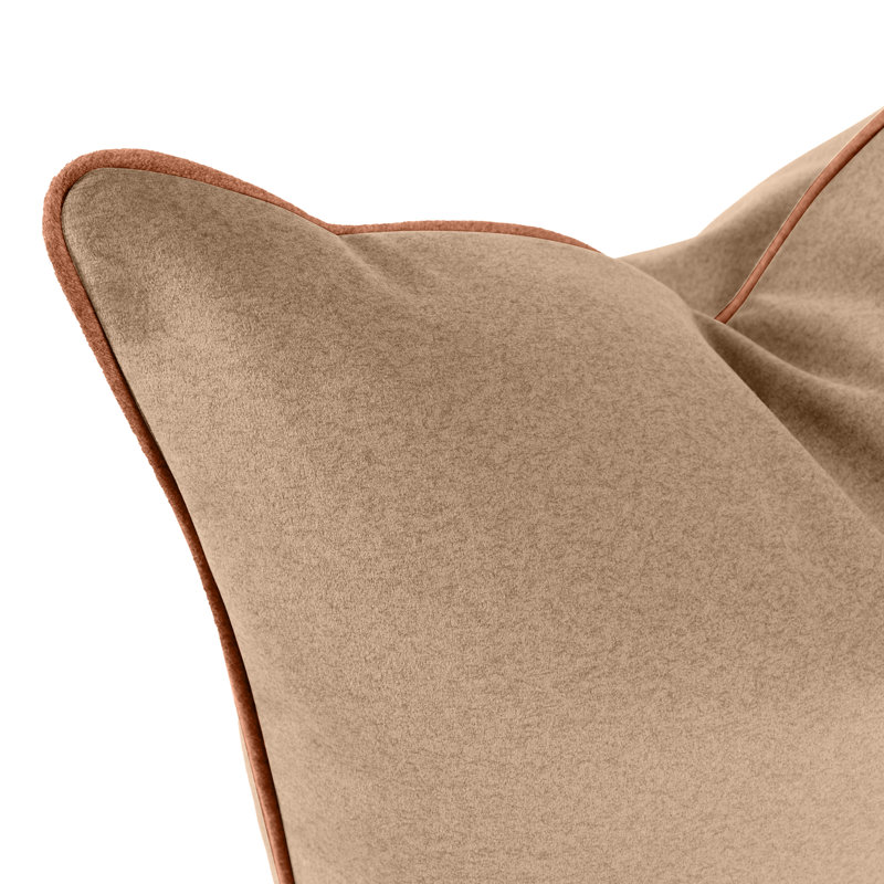 Oreiller en duvet Qiviut Camel, Chameau, Mélange de duvet, Carré 24 po