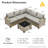 Wahkon Wicker/rattan 5 - Person Wicker Sectional Seating Group with Lighted Coffee Table, Modern Modular Outdoor Conversation Set with Cushions-665485323