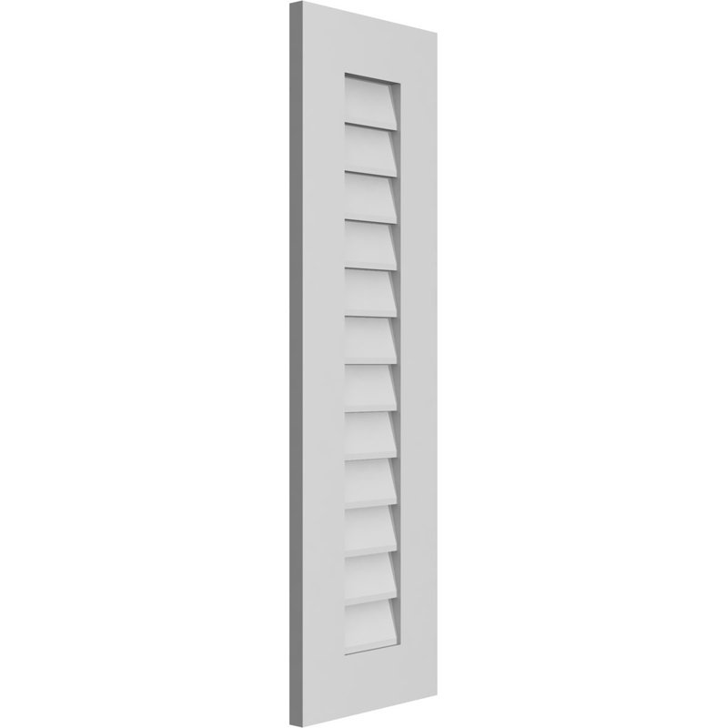 Vent à pignon rectangulaire en uréthane non-fonctionnel, H 40 po x l 12 po x P 1 po