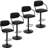 Bar Stools Set of 4, PU Leather Adjustable Swivel Barstools, Counter Height Bar Chairs with Armrest and Back for Bar, Kitchen, Dining Room-136239528
