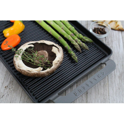 9.75'' Enameled Cast Iron Grill Pan / Griddle Set