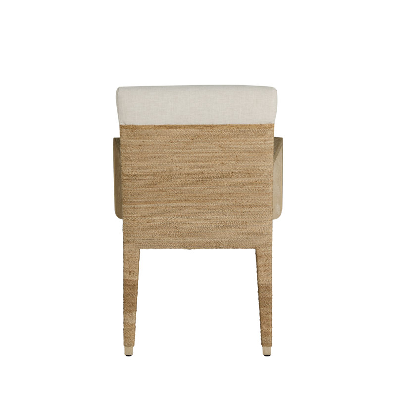 Maris Mahogany Handwoven Dining Arm Chair