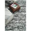 Tapis noir et blanc tissé à la main