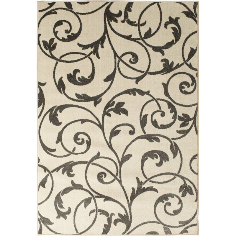 Sitz Floral Indoor / Outdoor Rug, Rectangle 3'3 x 5'