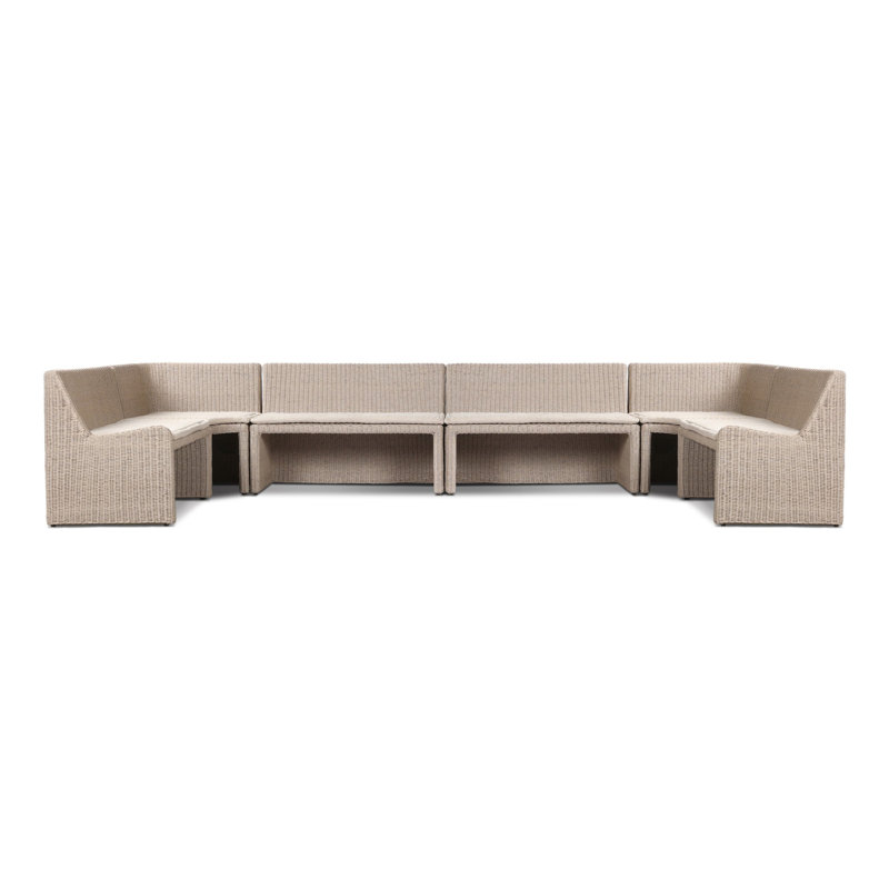 Senna Outdoor U-Shape Dining Banquette