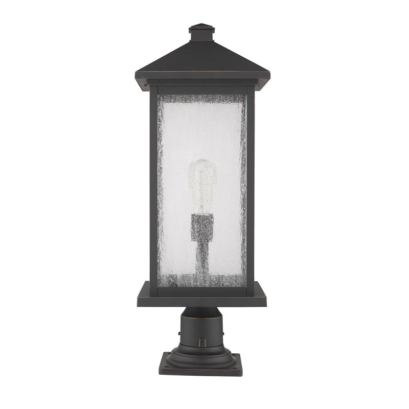 Luminaire suspendu à 1 lumière Lovette, Bronze huilé
