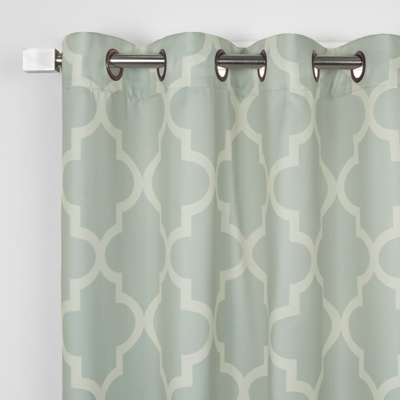 Lytsell Thermal Room Darkening Curtain Panel Pair, 52" W x 63" L, Sage