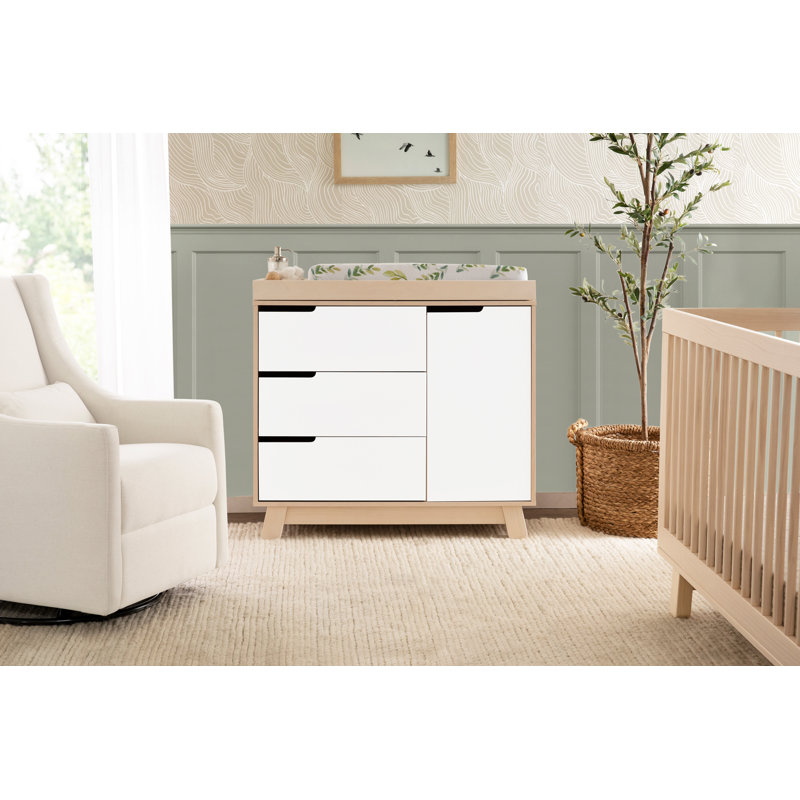 Hudson 3-in-1 Convertible Nursery Furniture Set, Espresso/White