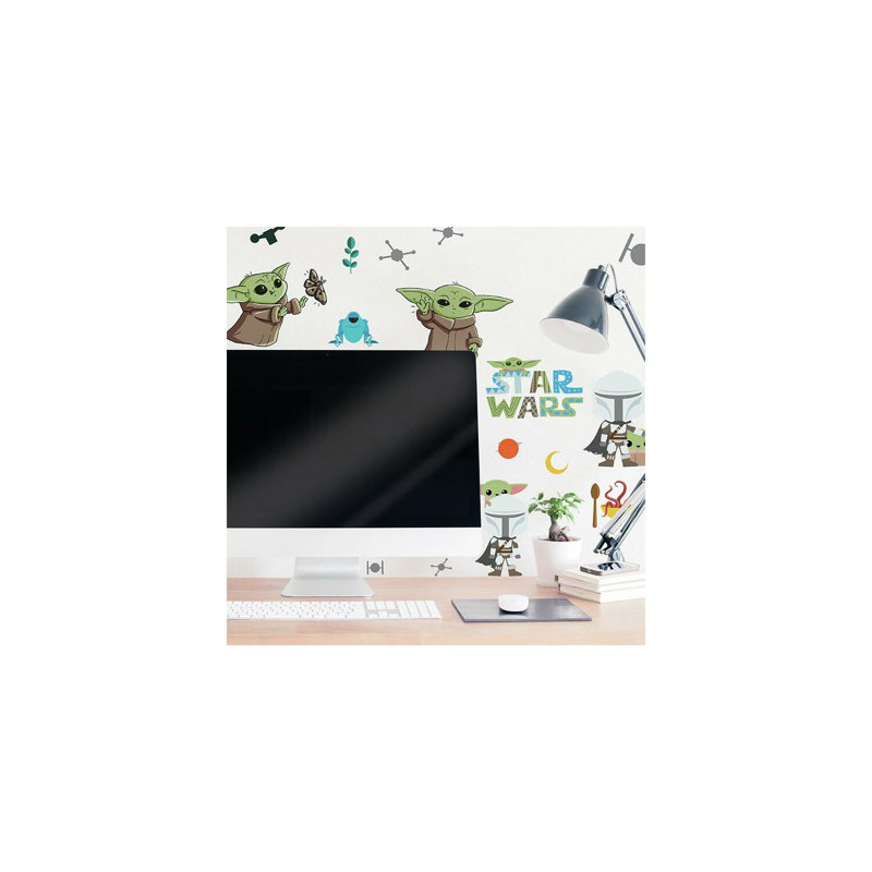 Star Wars Grogu Illustrated Peel and Stick Wall Decals