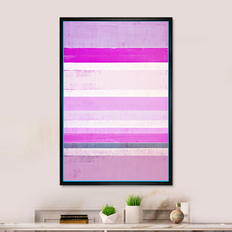 Abstrait - Peinture, H 20 po x l 12 po, Cadre flottant noir