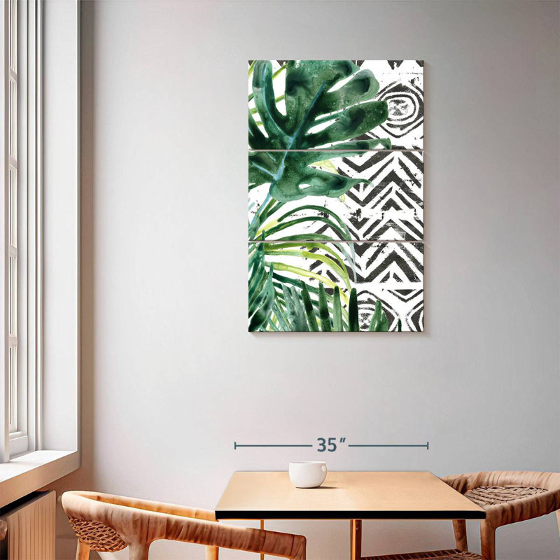 Harnek Palm Pattern II, 57" H x 36" W