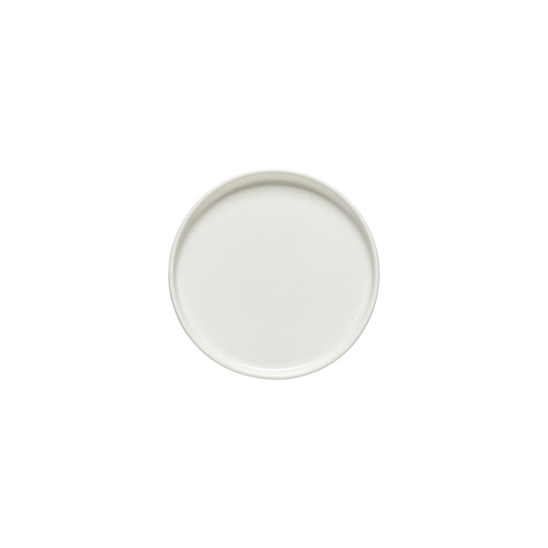 Redonda Handmade Stoneware Bread And Butter Plate, White/Blue