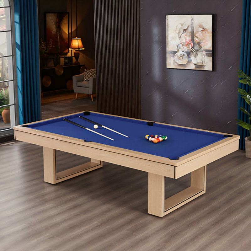 Table de ping-pong et table de billard multifonctionnelle 3 en 1 8 pi Blue American, L 96,06 po x l 51,97 po x H 31,89 po