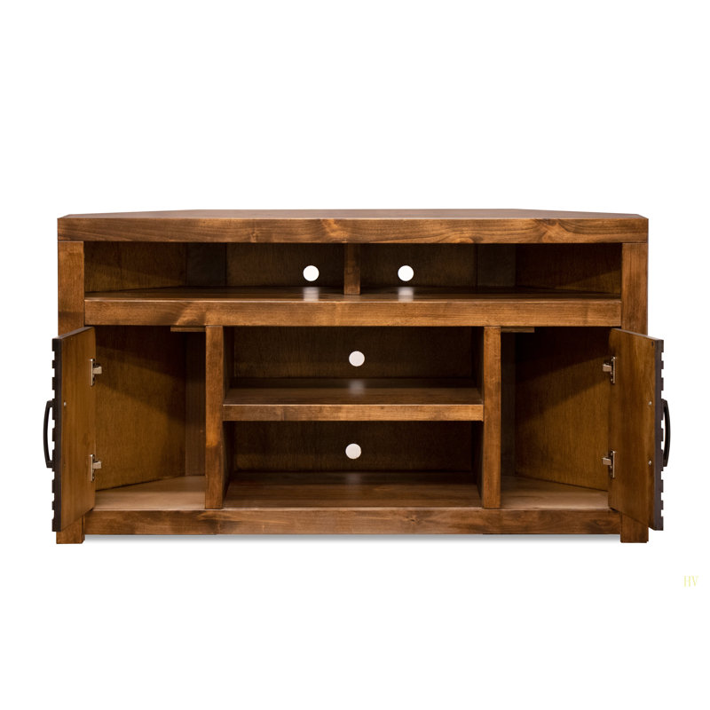 Console de meuble télé d'angle 52 po pour téléviseur de 55 po ou moins, aucun assemblage requis