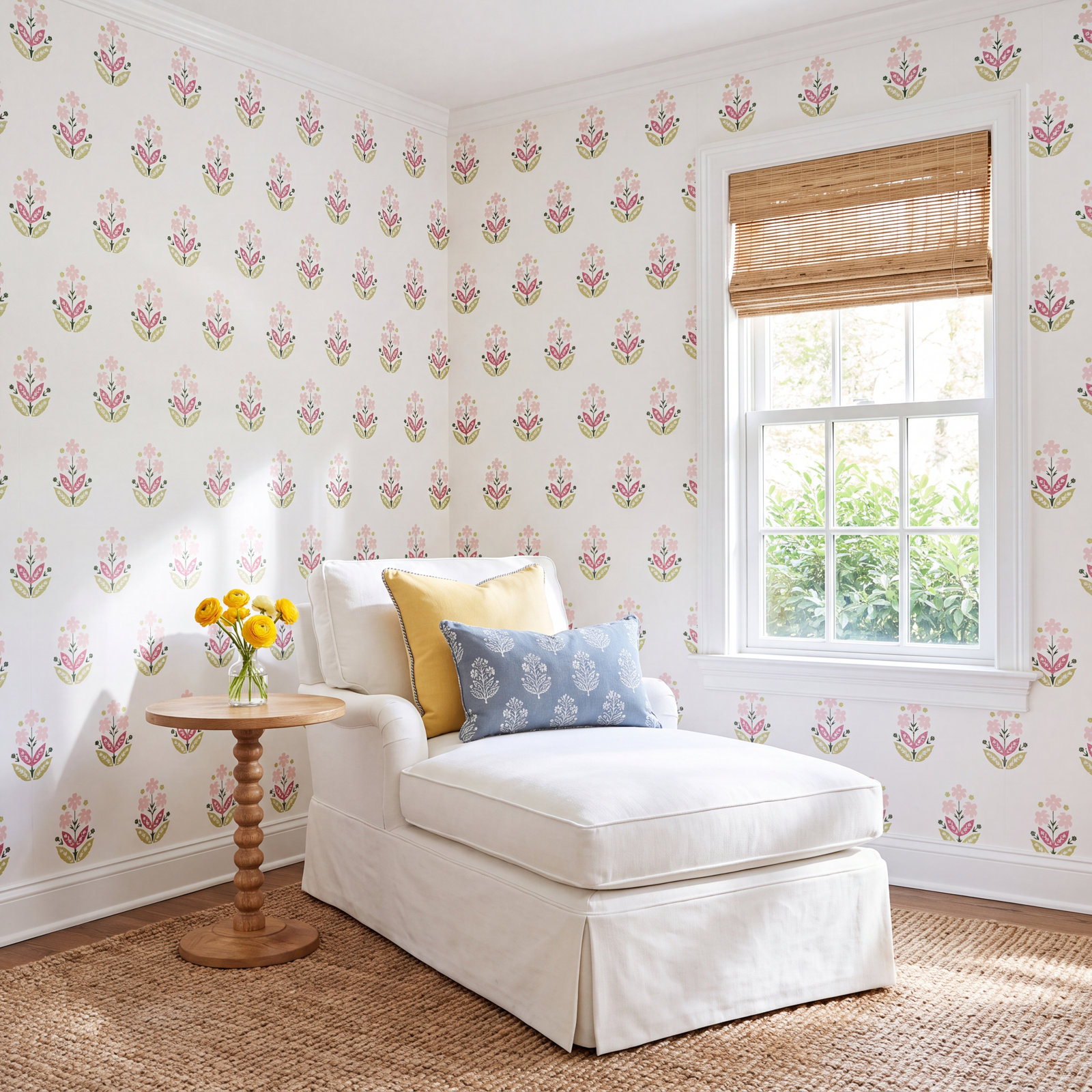 Floweret Paperweave Wallpaper Double Roll, Summer