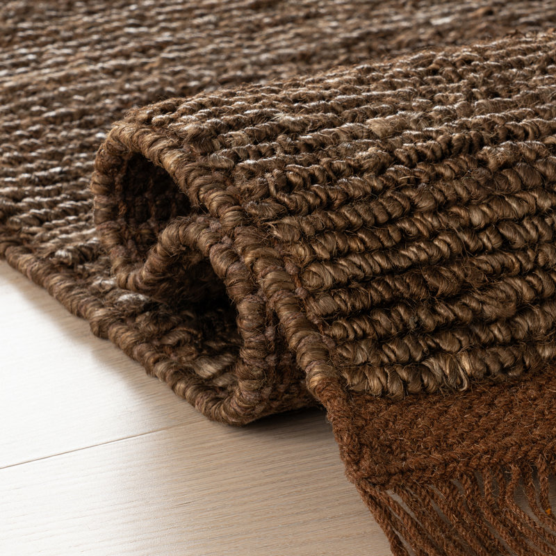 Varnu Textured Handmade Jute Rug, Rectangle 8'6" x 11'6"