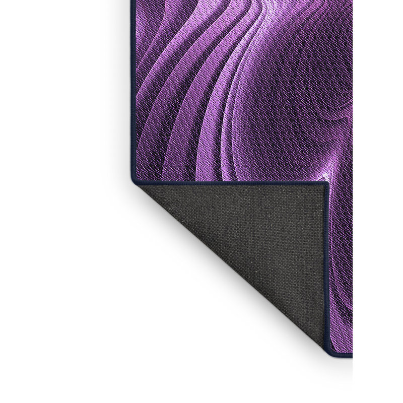 Tapis abstrait en laine mauve, Rectangle 2 pi x 3 pi