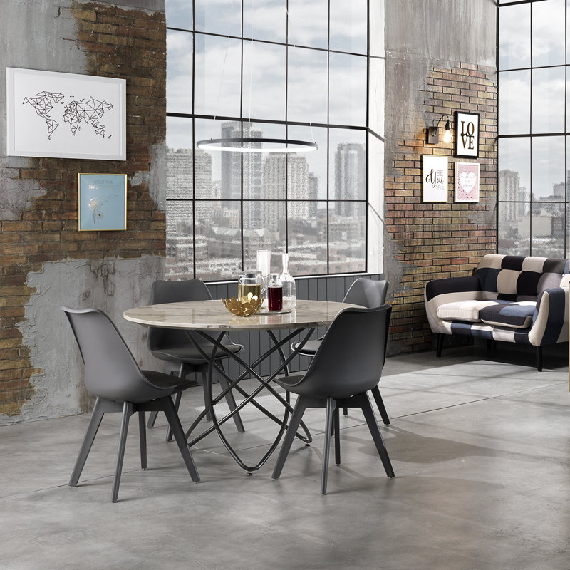 Highlands Upholstered Dining Chair, Grey