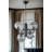 Elegant Black and Fume Metal Chandelier, 17.7 in Diameter x 27.6 in Height | E27 Socket, Max 40W | IP20 Rated | Stylish Lighting Fixture for Dining Room, Living Room & Entryway, Modern Design & Durable Build-988787567-988787344