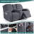 Harriet Box Cushion Recliner Loveseat Harriet with Console, Stretch Anti-Slip Reclining Slipcover for 2 Cushion Couch with Pockets-1786455794