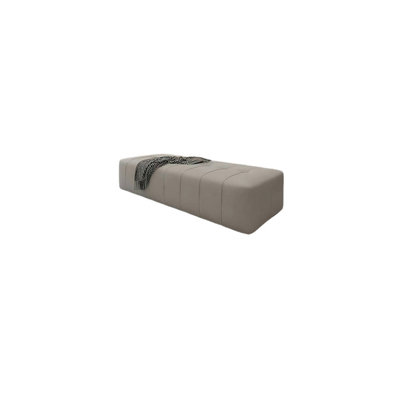 Banc rembourré en similicuir Garmine, H 14,96 po x l 47,24 po x P 17,71 po