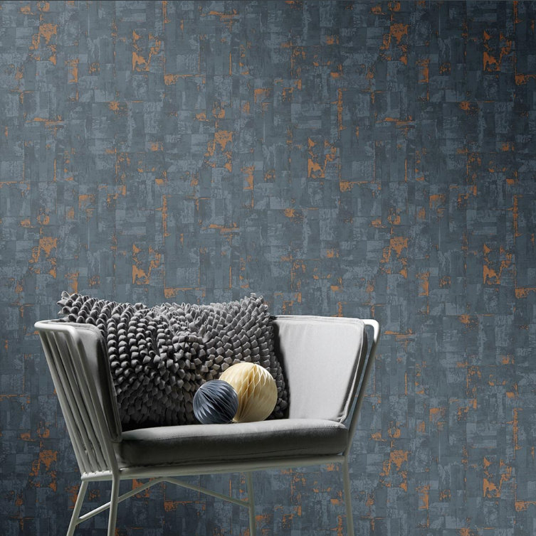 Geometric Roll, Blue/Orange