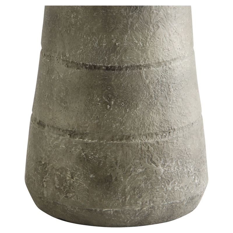 Thera Handcrafted Ceramic Table Vase, 19.5'' H x 7'' W x 7'' D, Gray