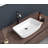 Wenty 15'' White Ceramic Rectangular Bathroom Sink