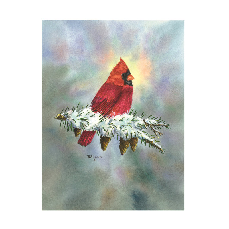 «Dave Bartholet Scarlet Delight», art sur toile, H 14 po x l 19 po