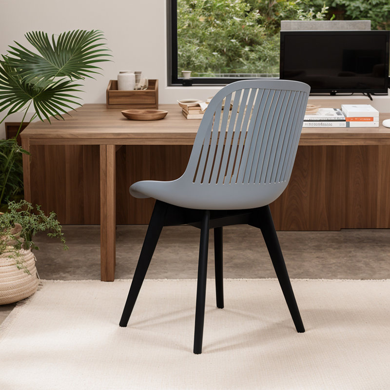 53 H Upholstered Dining Chair in Grey