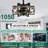 18 Inch Farmhouse Black Caged Ceiling Fan With Light and Remote, Industrial Quiet DC Motor Reversible Fandelier for Bedroom