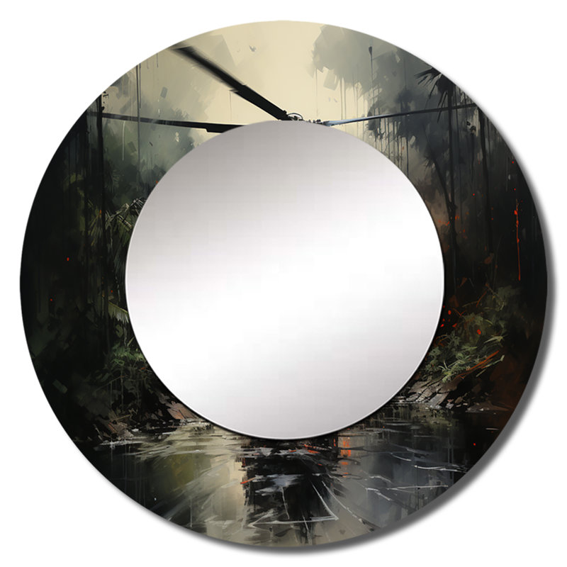Sharnet, hélicoptère militaire Sharnet dans la guerre du Vietnam - miroir militaire unique, 23 po x 23 po