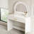 39" Makeup Vanity Table with Mirror Touch Screen Lighted Mirror, Dressing Table with Drawer for Bedroom-181347829
